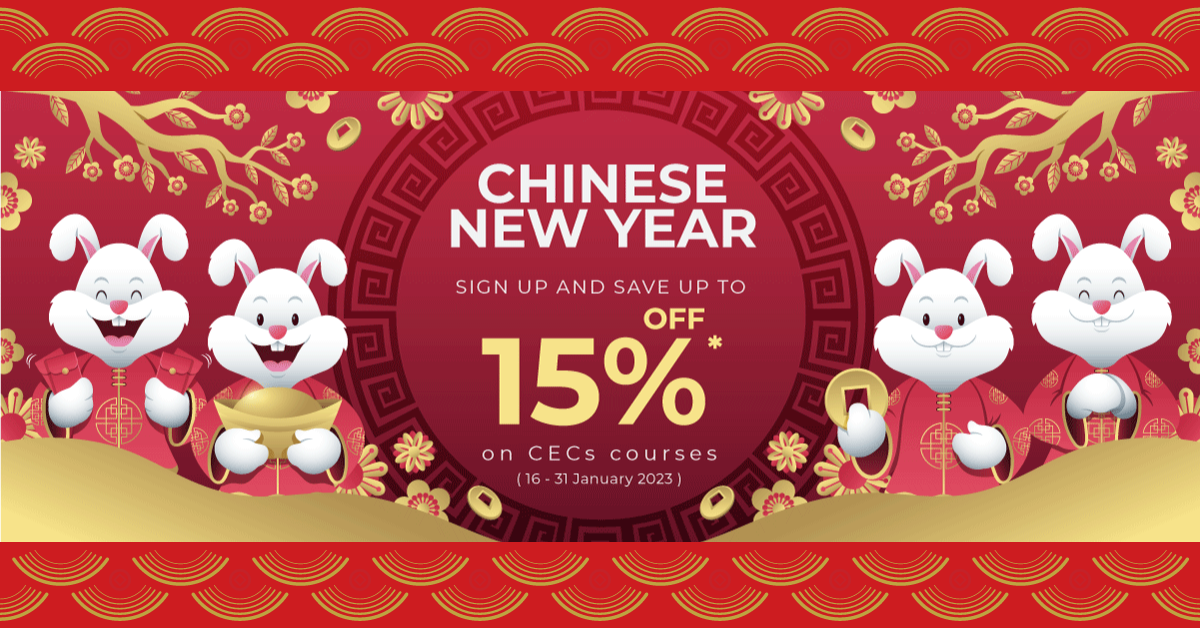 เฮง เฮง เฮง – Happy Chinese New Year Special Discounts of up to 15% From 16-31 January 2023.